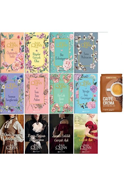 Epsilon Yayınevi Julia Quinn 12 Kitap SET ( Bridgerton 8 Kitap + 4 Kitap ) / ...