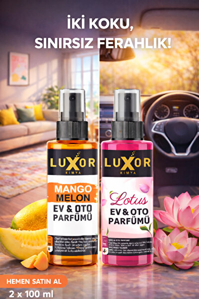 Luxor Kimya Oto Parfümü Mango Kavun & Lotus 100 ML | Oto Kokusu | Araç Parfümü | Sprey Oto Kokusu