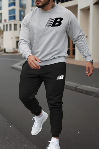 Flaubert Men's Printed Gd Oversized Sweatshirt - Sweatpants 2-Piece Set