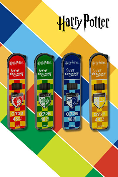 Serve Deep Mekanik Kalem Ucu 0.7mm 2B - Harry Potter Damalı 4'lü Set