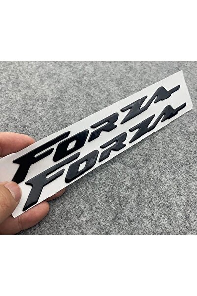 YSGMOTOPARTS Forza 250-300 Amblem Logo 3D Sticker Yazı 2 Adet Set Siyah Renk