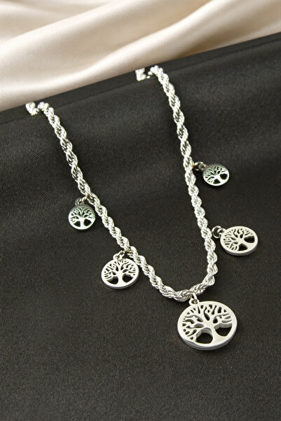 OSENSE Tree of Life Steel Necklace