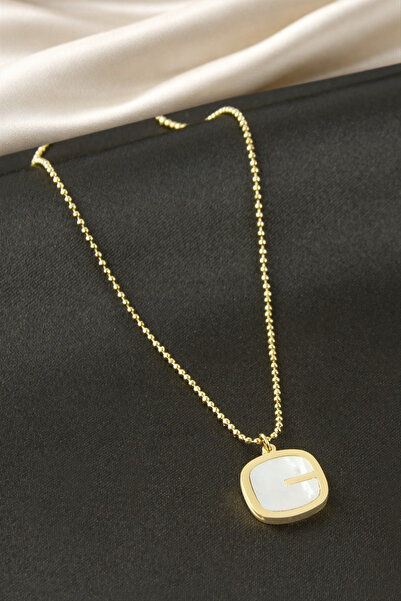 Bijuteri Net Square Steel Necklace