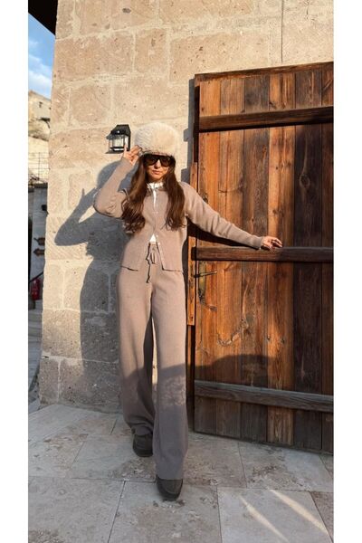 Fistan Byn Melisa Çıtçıtlı Çelik Takım Bej