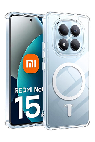 Nezih Case Redmi Note 15 Pro Plus Uyumlu Şeffaf Magsafe Wireless Şarj Destekl...