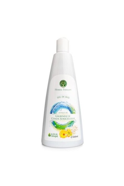Herbal Therapy Gel de duș cu extract de gălbenele, coada șoricelului și ulei ...