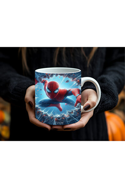 Evion كوب سبايدرمان بتصميم شخصيةين 330 مل |   تأثير ثلاثي الأبعاد