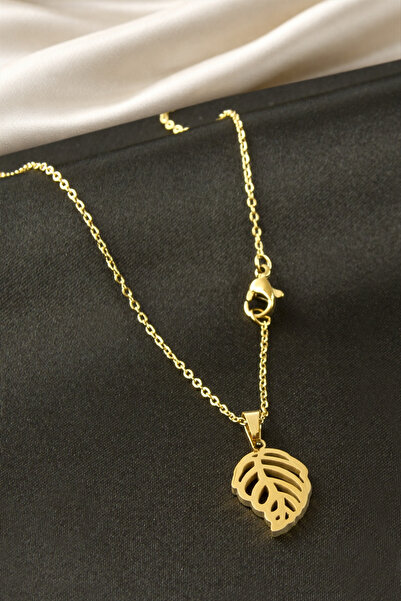OSENSE Leaf Steel Necklace