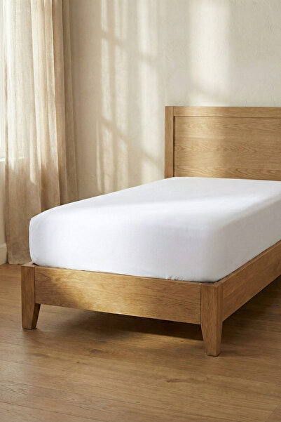 İyi Geceler Türkiye Single Cotton Fitted Sheet White 100X200