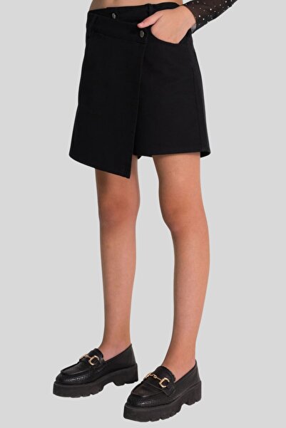 Waka Waka Μπροστινή σχισμή Ρυθμιζόμενη μέση τζιν σορτς για κορίτσια