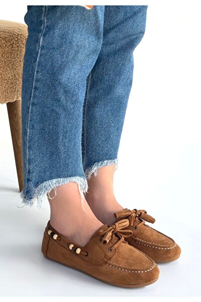 Celira Mustard Suede Women's Ballerina Shoes