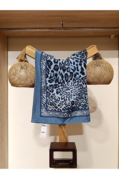 Hira İpek Scarf Leopar Desenli Bambu Kraş Şal