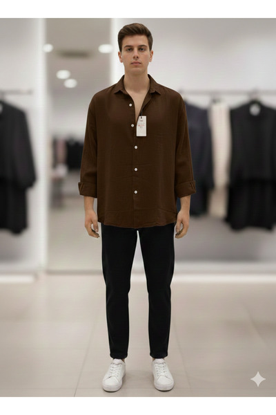 ATKGİYİM Every Moment of the Day Shirt Atk Clothing Casual Oversize Men's Shi...