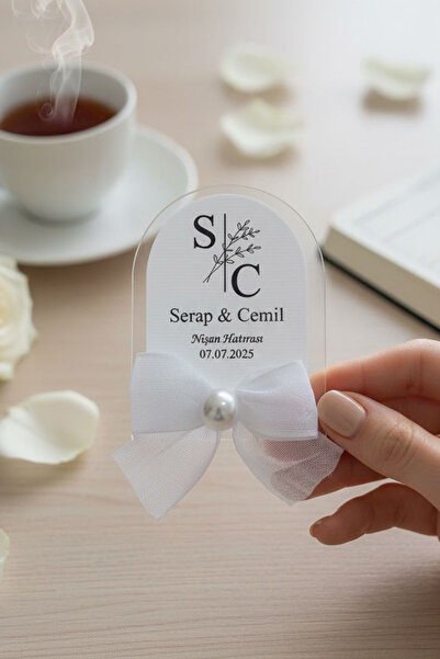 Hediyelen Söz - Nişan - Nikah Hediyesi Şeffaf Pencere Model Magnet (15 ADET)