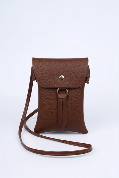 BagsMadame Bitter Brown Magnetic Closure Crossbody Phone and Shoulder Bag 20X...