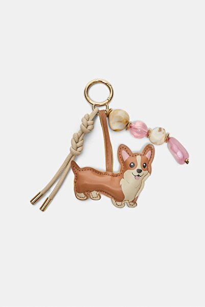 Stradivarius Corgi dog charm keyring