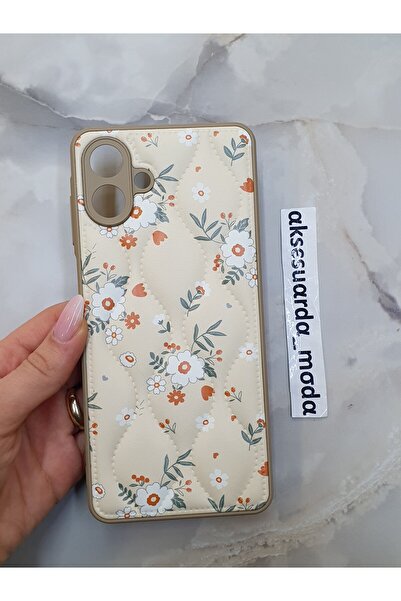 ZB Aksesuarda Moda حافظة سامسونج جالاكسي A07 مبطنة بنمط زهور متوافقة مع الهاتف