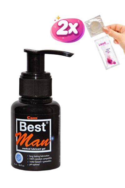 Best Men Kayganlaştırıcı jel-Prezervatif+Genital Mendilli x 2 ad. Mini Set