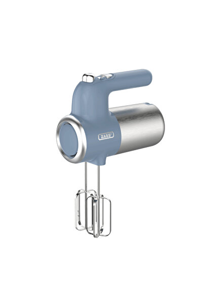 Zass Mixer de mana ZHM 15 Faded Denim, 500 W, 5 viteze + Turbo, accesorii inc...