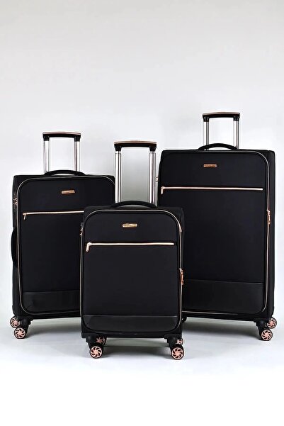 Fossil Kumaş Ekstra Hafif Büyük, Orta, Kabin 3'lü Valiz Seti