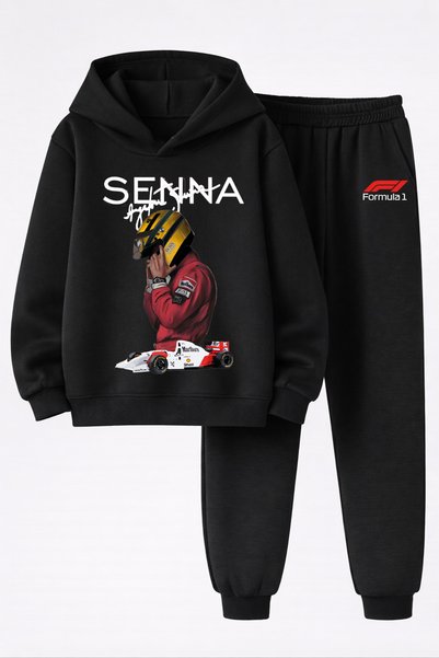 MAGORS Ayrton Senna Printed 3-Yarn Quality Sweatshirt and Trackpants F1 Kids'...