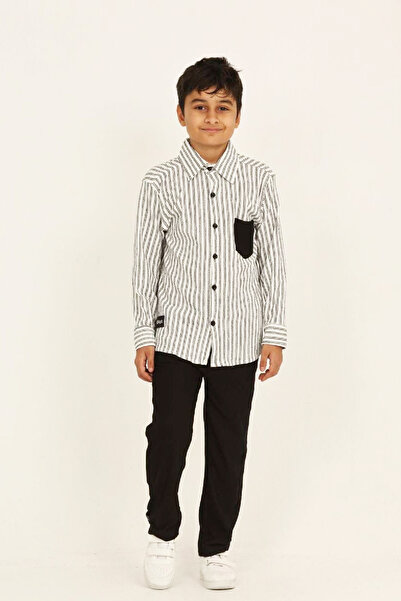 MODANINO Комплект за момчета (кардиган + панталони от османски плат) 3-12 год...