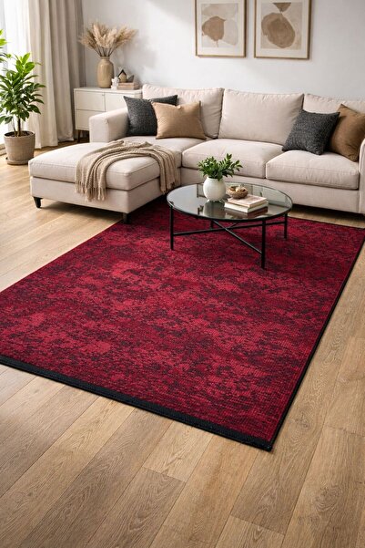 MYPOLOHOME %100 Pamuk Dekoratif Kilim gri krem yeşil bordo Kaymaz Taban Makin...
