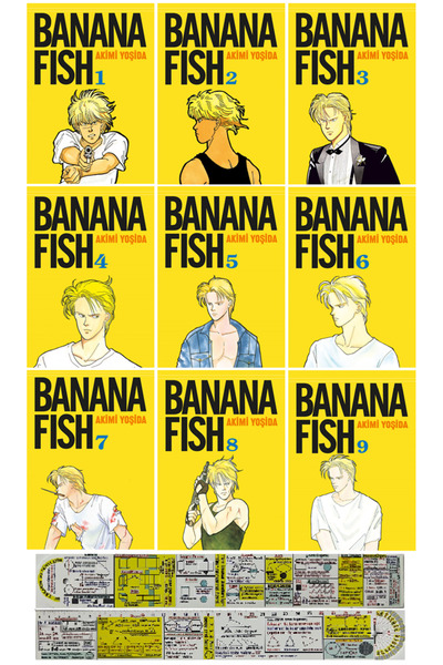 Gerekli Şeyler Yayıncılık Banana Fish 1-2-3-4-5-6-7-8-9. Ciltler Manga Seti +...