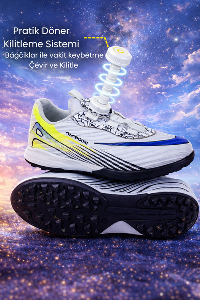 AİRBOOM Mechanism Lace-Up Kids/Youth Football Field Shoes