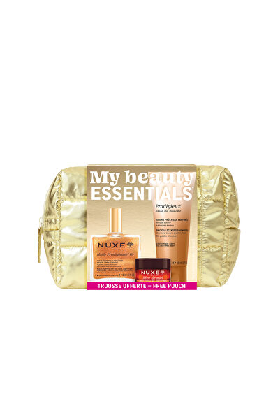 Nuxe İkonik Bakım Seti ( Işıltılı Kuru Yağ + Dudak Balmı + Duş Yağı)