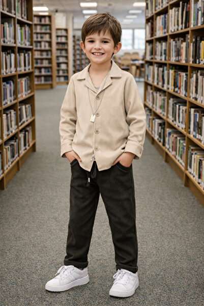 RİNDO KİDS Boy's Shirt Pants Set