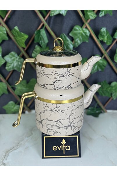 Evita My Golden Family Serisi Bio Granit Çaydanlık