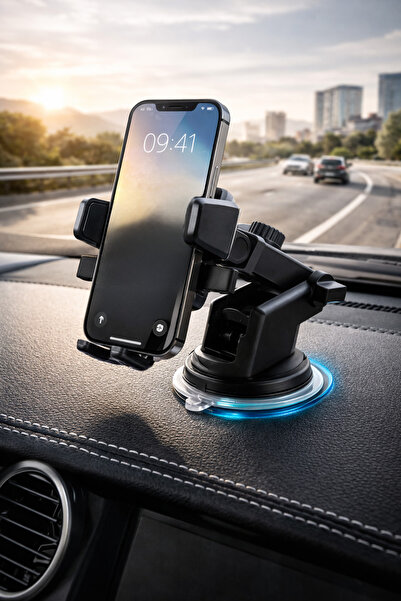 Mega Oto Market 360° Dönebilen Araç İçi ve Masaüstü Telefon Tutucu – Güçlü Va...