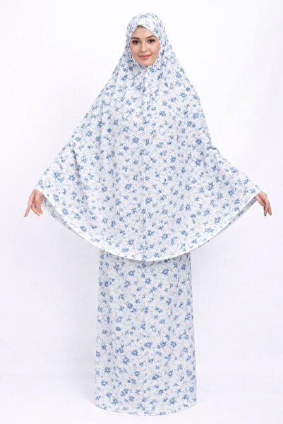 İSTANBULSTYLEMODA Γυναικείο κεντημένο φόρεμα προσευχής δύο τεμαχίων, ανθεκτικ...