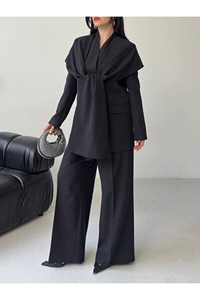 Ekim Store Shawl Detailed Design Jacket Trousers Double Blazer Suit