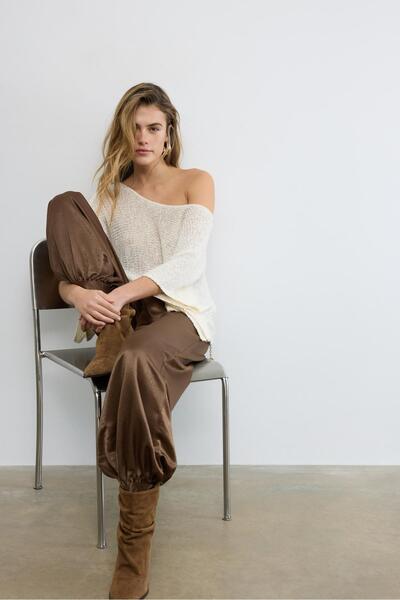 Stradivarius Basic pelerin kesim kazak