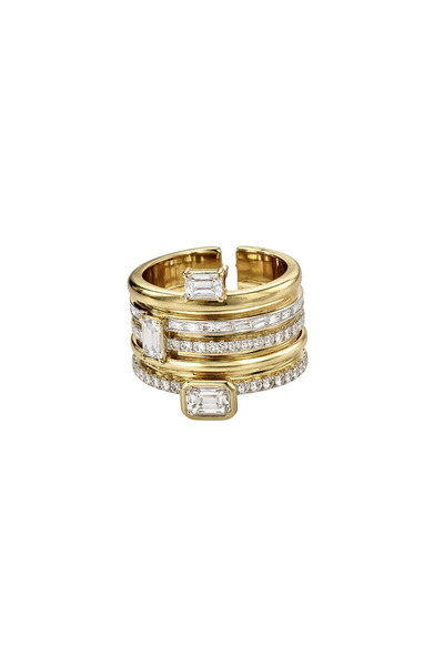 neslyaccessories Rain baguette adjustable ring