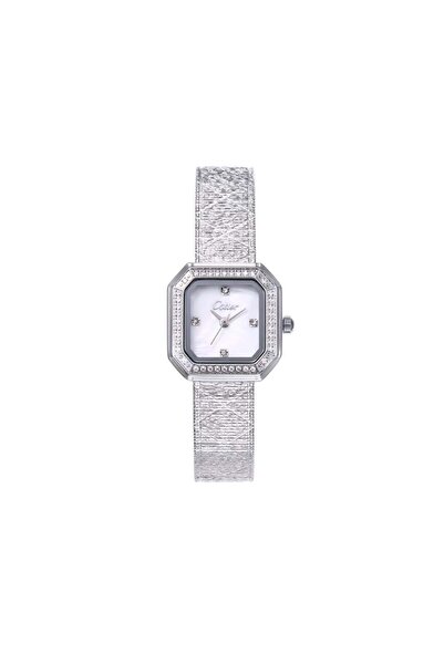 Cotier ساعة نسائية ملفتة باللون الفضي