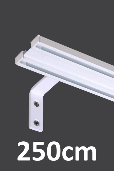 İzen Beyaz 250cm İki Kanallı Metal Rustik (53mm) L Duvar Montaj Ayaklı (19mm)...