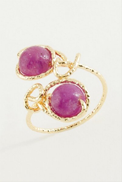 ZERO LAND Storozal Ceyt Natural Stone Ring (141950) - Yellow