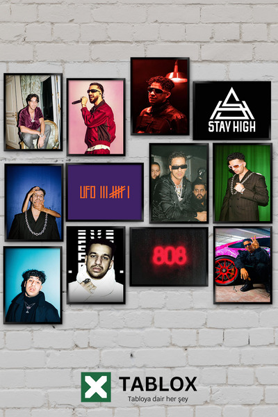 TABLOX 12-dijelni set za slikanje Ufo361 Stay High, nemački turski rep, Kreuz...