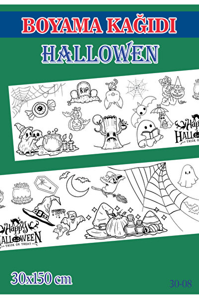 Sim Tasarım 1.5 Mt Halloween Theme Children's Activity Giant Coloring Paper