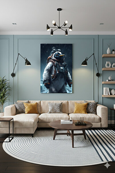 BLT DİZAYN Astronaut Împăratul Pinguin Misiune Spațială Science Fiction Conce...