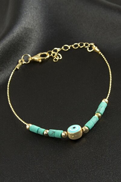 ZERO LAND Storozal Nazar Kum Bead Bracelet (142303) - Turquoise