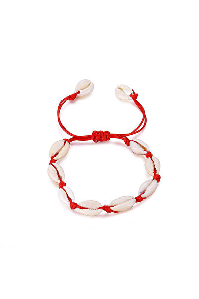 EFAYN.RO Bratara lucrata manual cu pandantiv scoica, glezna sau mana, reglabi...