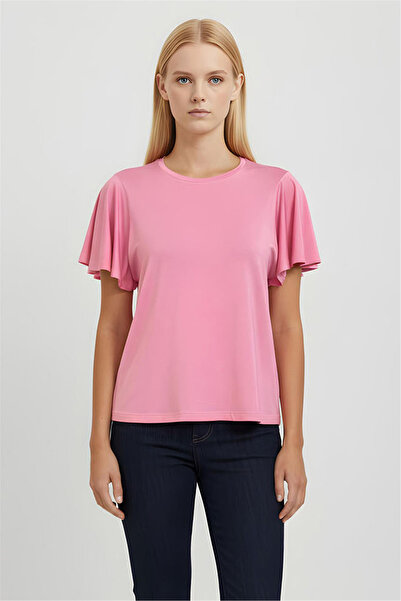 Perspective Pink Crew Neck T-Shirt