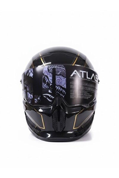 GÜMRÜK BEY Ruroc Atlas 3.0 Carbonized Titan XXL Kapalı Motorsiklet Kaskı