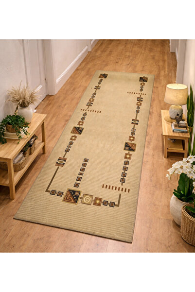 Padişah Halı Taç Serisi %100 Akrilik 100 x 300 Bej