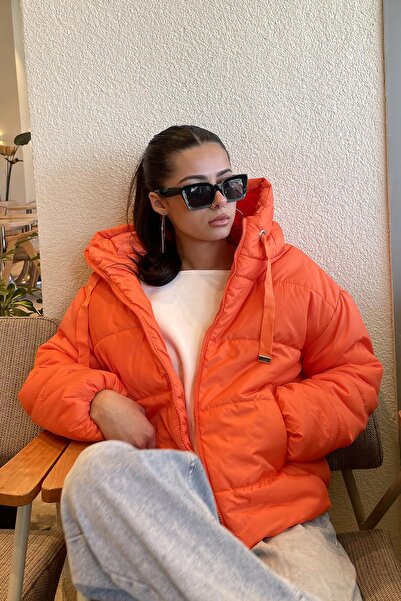 Tmptekstil Hooded Inflatable Coat - Orange Orange