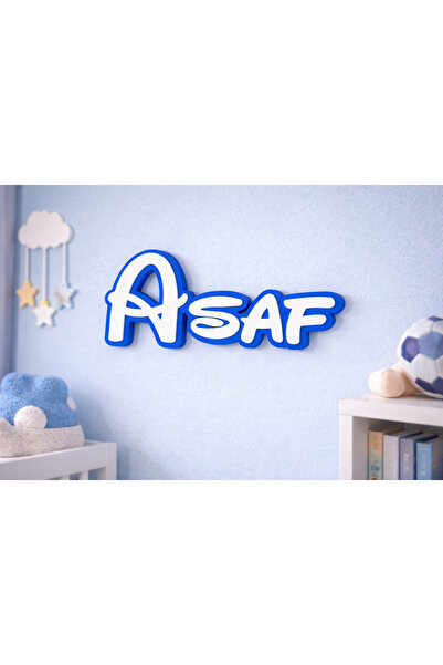 Kal Studio Kişiye Özel 3D Bebek ve Çocuk Odası Kapı ve duvar isimliği-Duvar d...